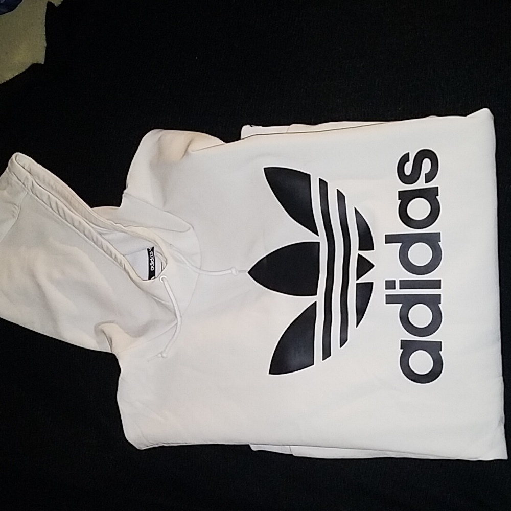 ADIDAS Hoodie. Size M. White.